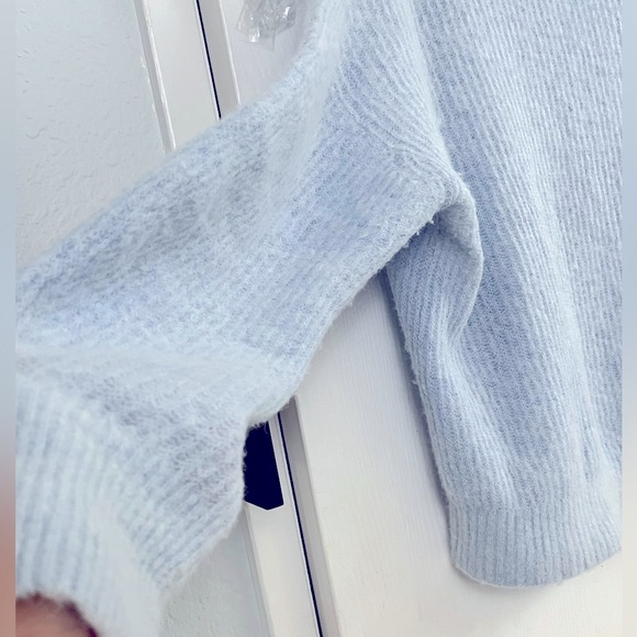 EVERLANE The Alpaca Crew Chambray Blue Sweater Size XXL - Picture 8 of 11